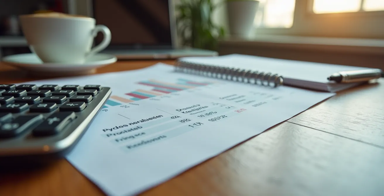 Bureau de PME québécoise avec outils de comptabilité numérique et ambiance productive