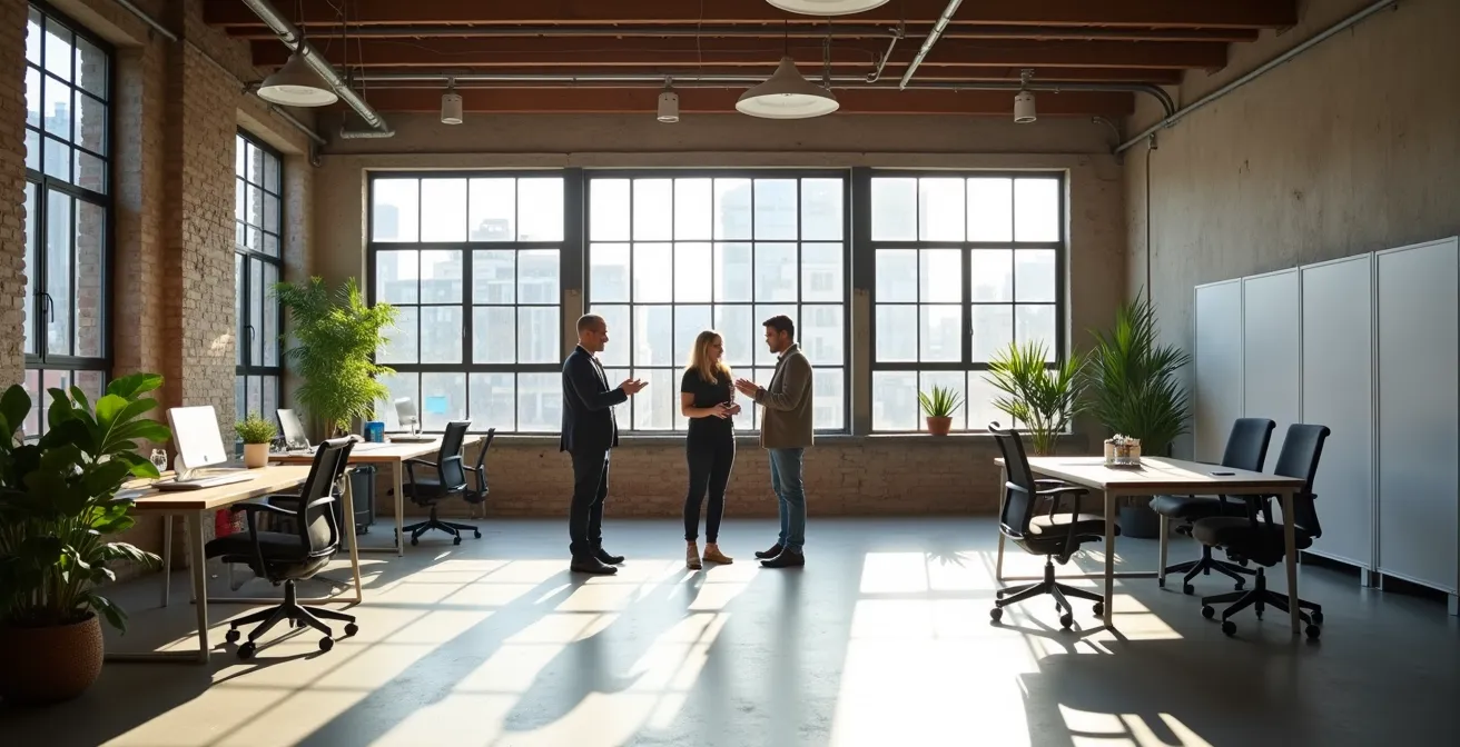 Équipe de PME utilisant des outils de gestion de projet dans un bureau moderne à Montréal